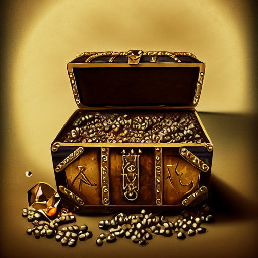 A Stable Diffusion generated picture of a treasure chest