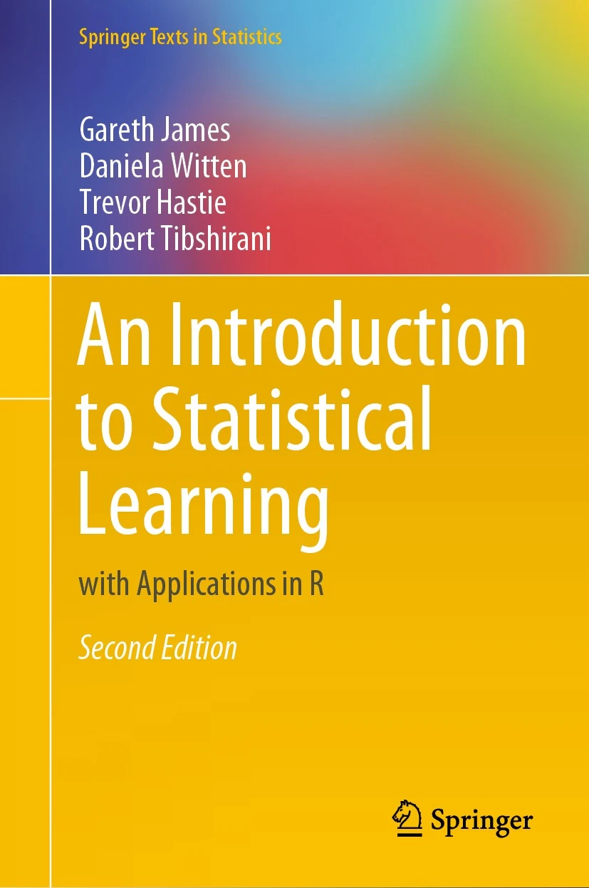The book cover of Introduction to Statistical Learning